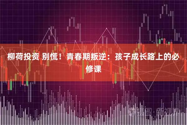 柳荷投资 别慌！青春期叛逆：孩子成长路上的必修课