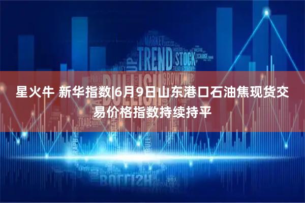 星火牛 新华指数|6月9日山东港口石油焦现货交易价格指数持续持平