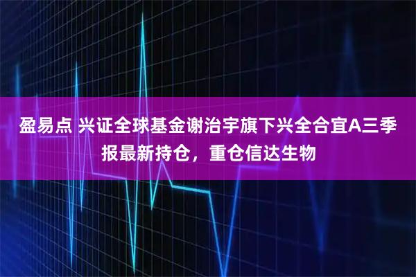 盈易点 兴证全球基金谢治宇旗下兴全合宜A三季报最新持仓,重仓信达生物