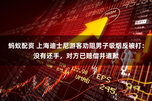 蚂蚁配资 上海迪士尼游客劝阻男子吸烟反被打：没有还手，对方已赔偿并道歉